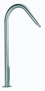 Canon Ø43mm en acier inoxydable AISI 316L (qualité marine) Finition polie