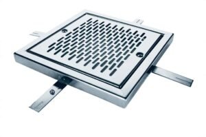 GRILLE DE FOND 200 mm * 200 mm INOX